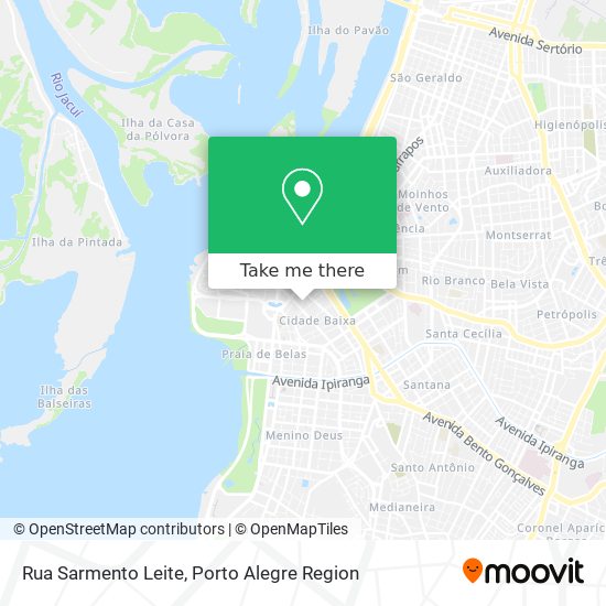 Mapa Rua Sarmento Leite