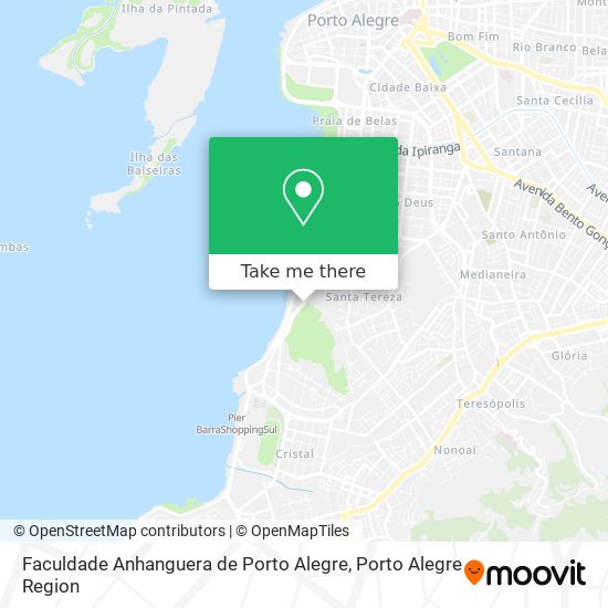 Faculdade Anhanguera de Porto Alegre map