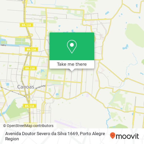 Avenida Doutor Severo da Silva 1669 map