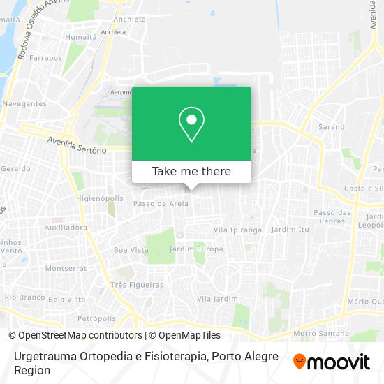 Urgetrauma Ortopedia e Fisioterapia map