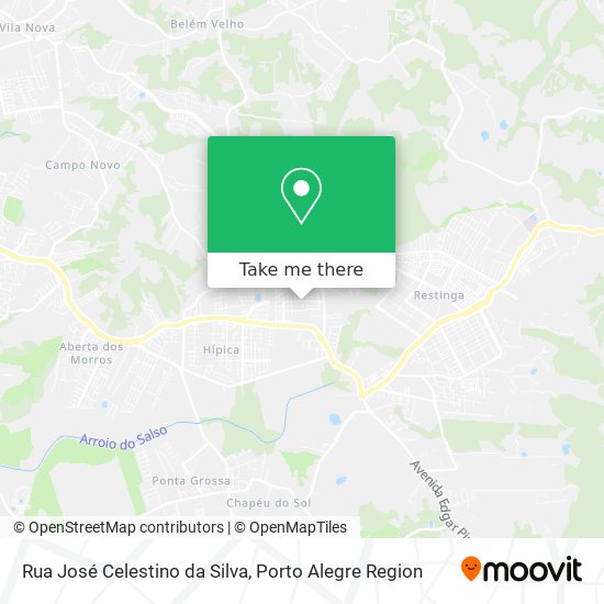 Mapa Rua José Celestino da Silva