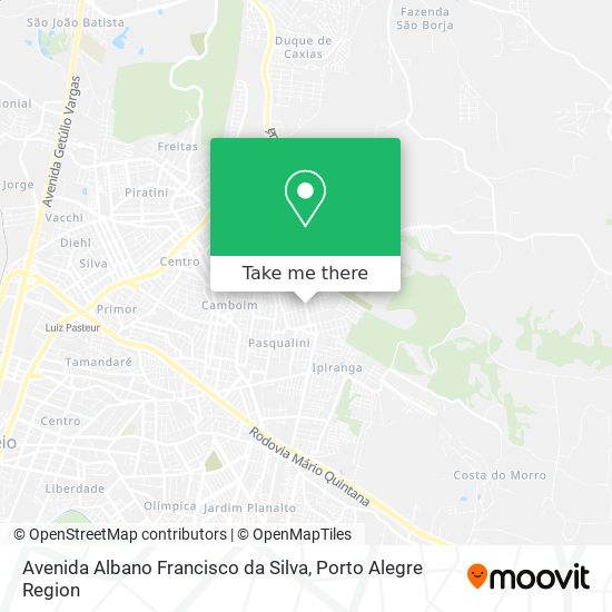 Avenida Albano Francisco da Silva map