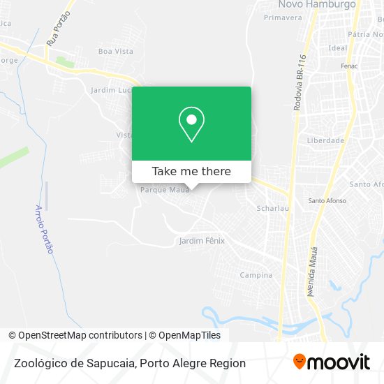 Zoológico de Sapucaia map