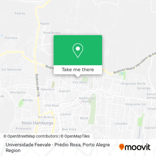 Universidade Feevale - Prédio Rosa map