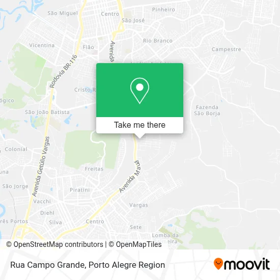 Rua Campo Grande map