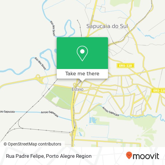 Rua Padre Felipe map