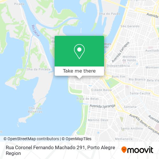 Mapa Rua Coronel Fernando Machado 291