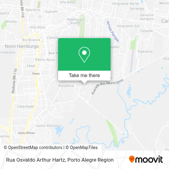 Rua Osvaldo Arthur Hartz map