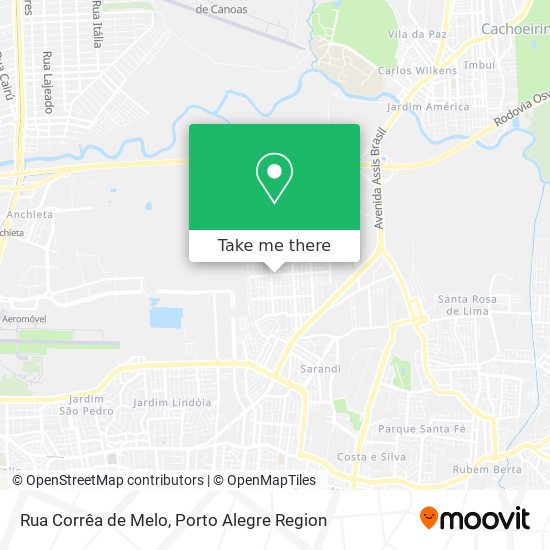 Mapa Rua Corrêa de Melo