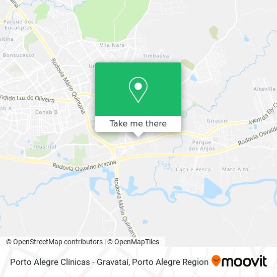 Porto Alegre Clínicas - Gravataí map