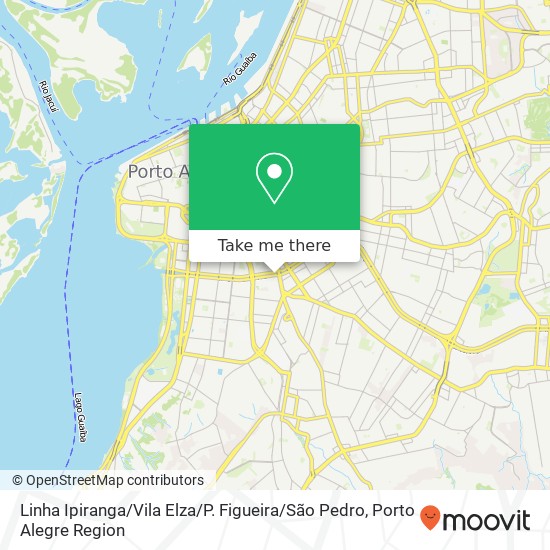 Mapa Linha Ipiranga / Vila Elza / P. Figueira / São Pedro