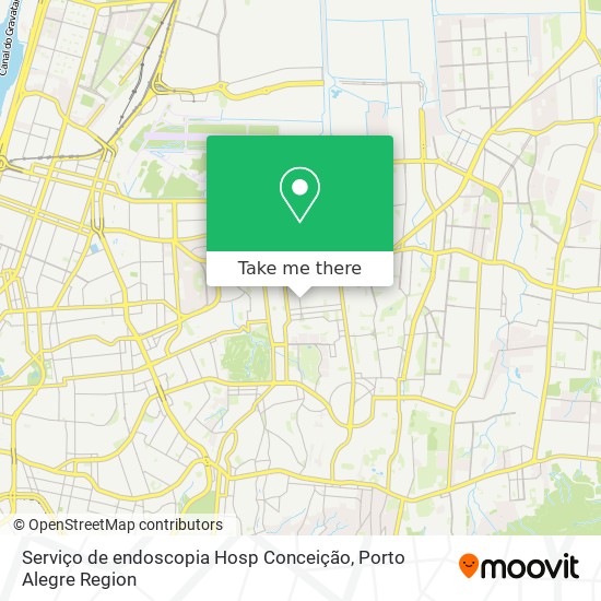 Serviço de endoscopia Hosp Conceição map