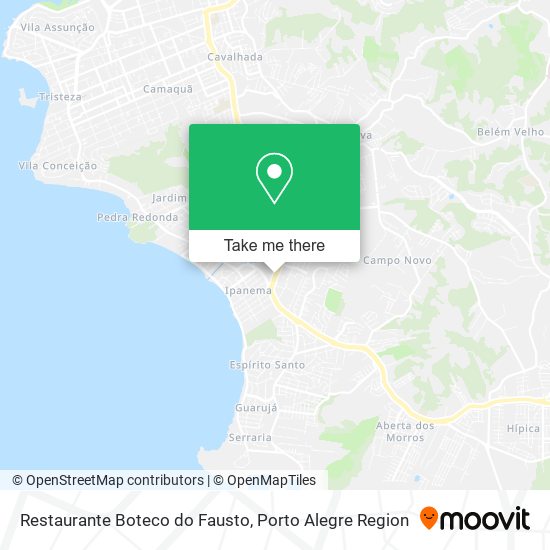 Mapa Restaurante Boteco do Fausto