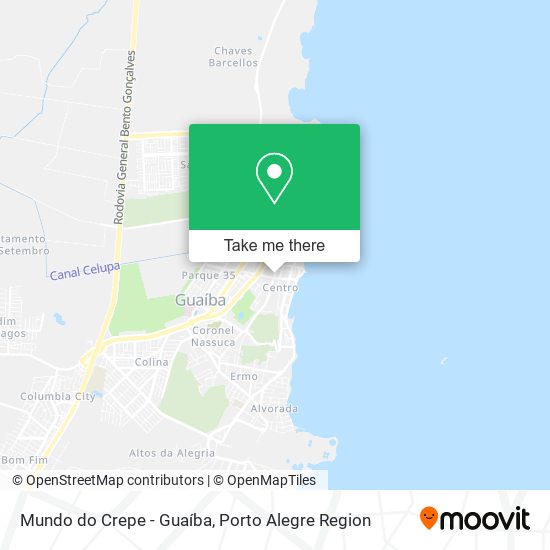 Mundo do Crepe - Guaíba map