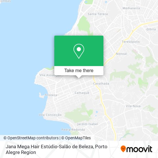 Mapa Jana Mega Hair Estúdio-Salão de Beleza