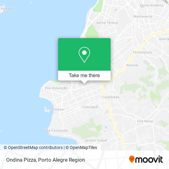 Ondina Pizza map