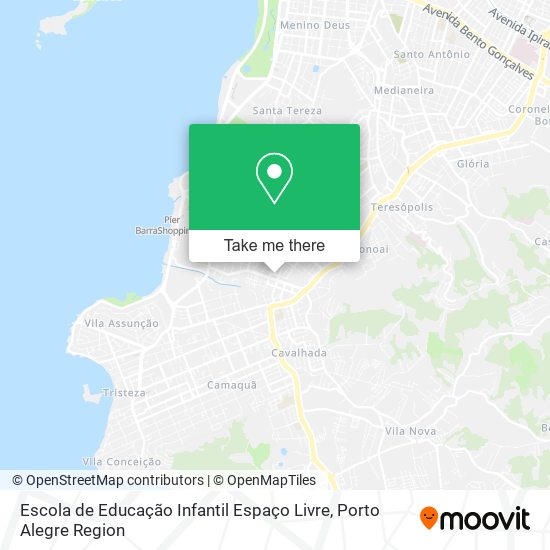 Mapa Escola de Educação Infantil Espaço Livre