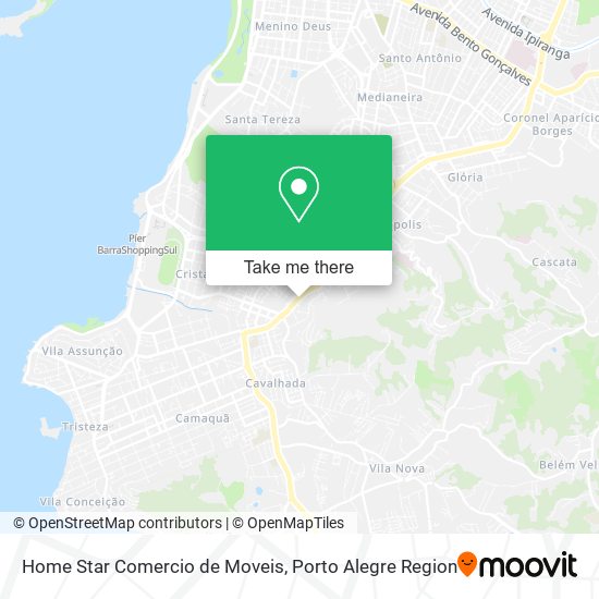 Mapa Home Star Comercio de Moveis