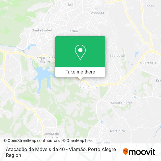 Atacadão de Móveis da 40 - Viamão map