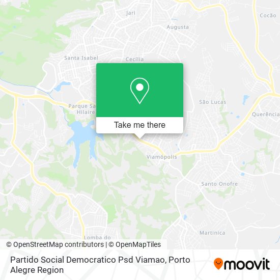 Mapa Partido Social Democratico Psd Viamao