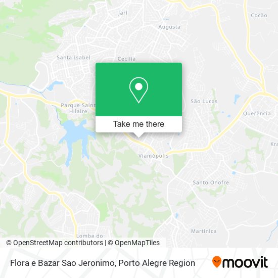 Mapa Flora e Bazar Sao Jeronimo