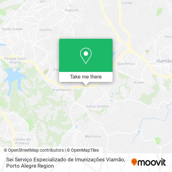 Mapa Sei Serviço Especializado de Imunizações Viamão