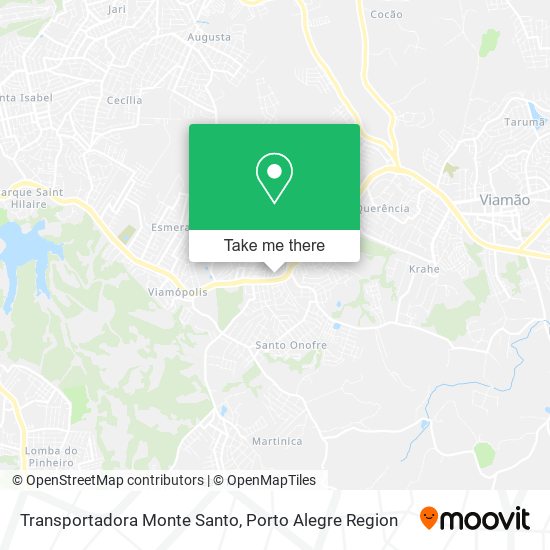 Transportadora Monte Santo map