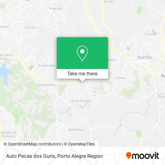 Auto Pecas dos Guris map