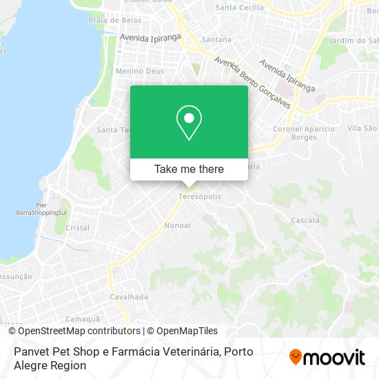 Mapa Panvet Pet Shop e Farmácia Veterinária