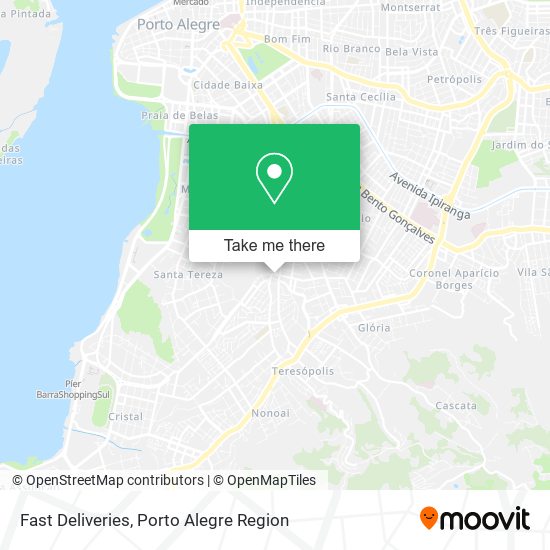 Mapa Fast Deliveries