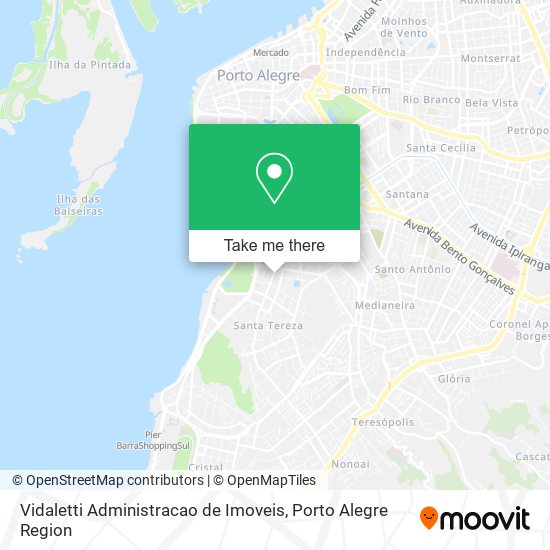 Mapa Vidaletti Administracao de Imoveis