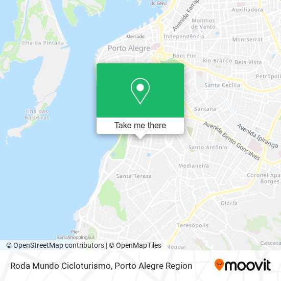 Roda Mundo Cicloturismo map