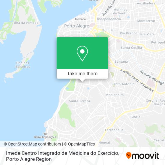 Mapa Imede Centro Integrado de Medicina do Exercício