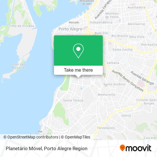 Planetário Móvel map