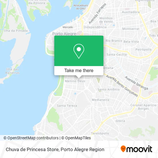 Chuva de Princesa Store map