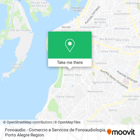 Mapa Fonoaudio - Comercio e Servicos de Fonoaudiologia