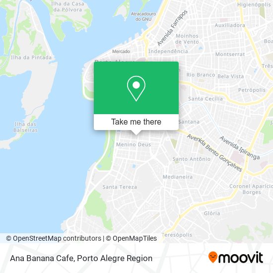 Ana Banana Cafe map