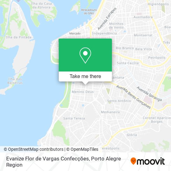 Evanize Flor de Vargas Confecções map