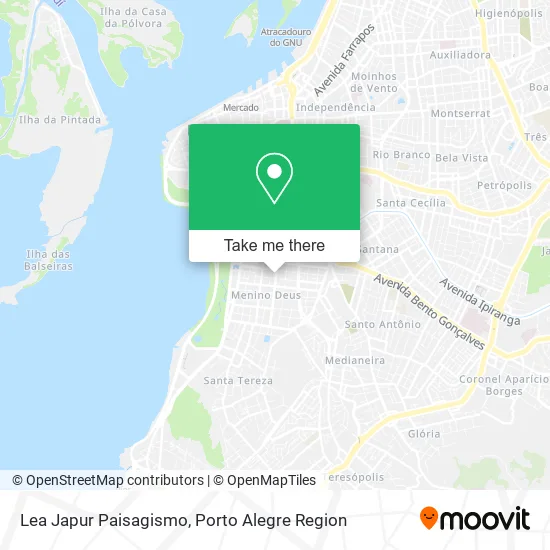 Lea Japur Paisagismo map
