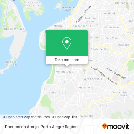 Docuras da Araujo map
