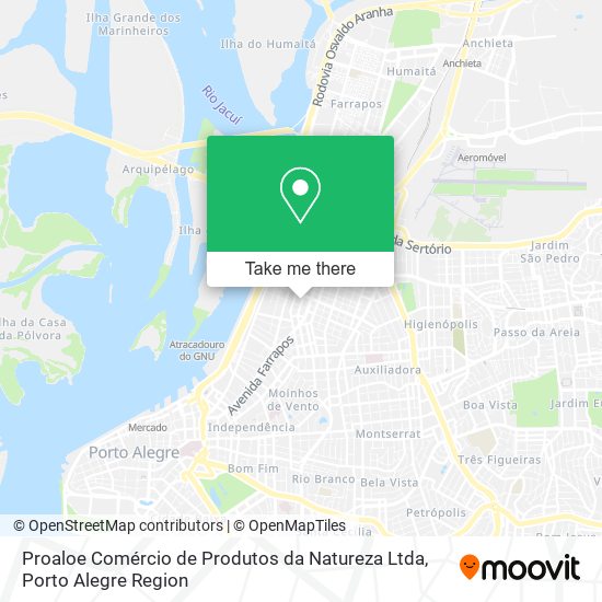 Proaloe Comércio de Produtos da Natureza Ltda map