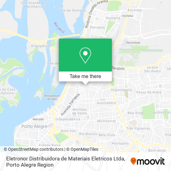 Eletronor Distribuidora de Materiais Eletricos Ltda map