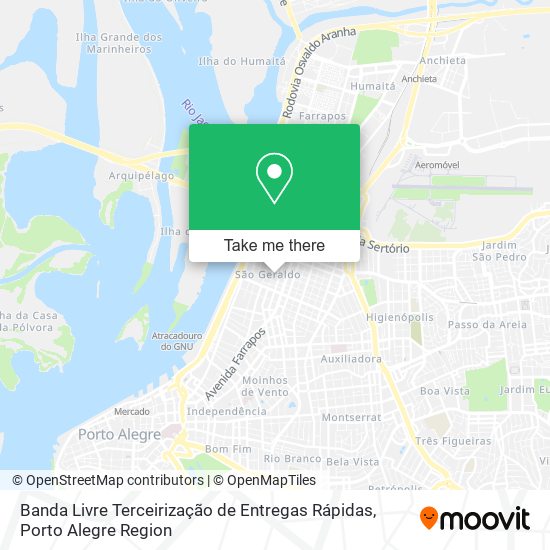 Banda Livre Terceirização de Entregas Rápidas map