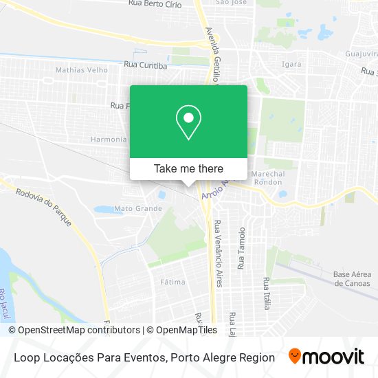 Mapa Loop Locações Para Eventos