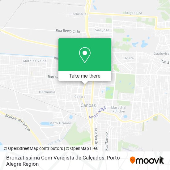 Mapa Bronzatissima Com Verejista de Calçados