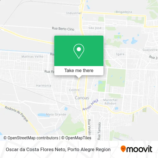 Oscar da Costa Flores Neto map
