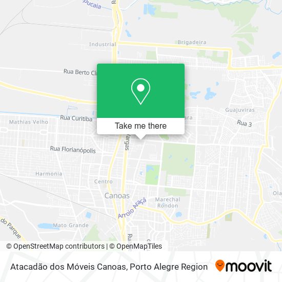 Atacadão dos Móveis Canoas map