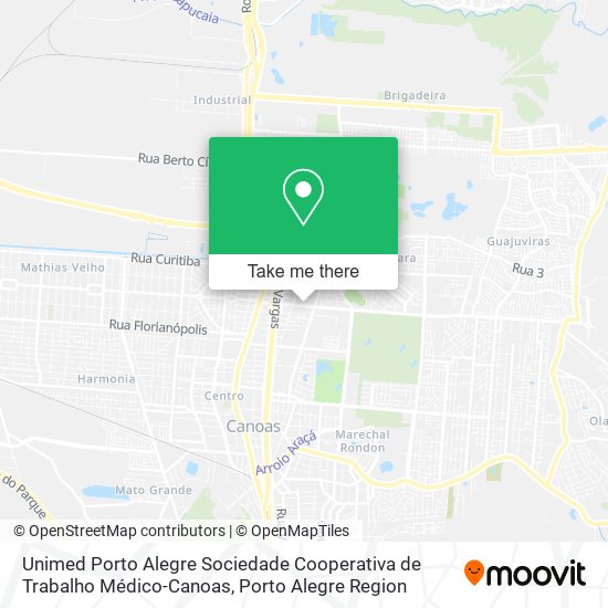 Unimed Porto Alegre Sociedade Cooperativa de Trabalho Médico-Canoas map