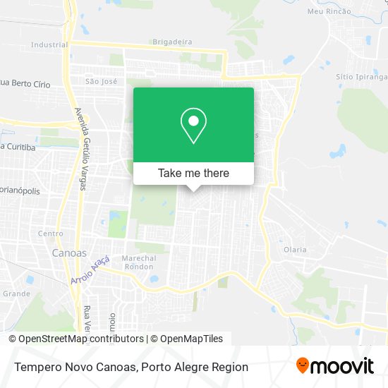 Tempero Novo Canoas map