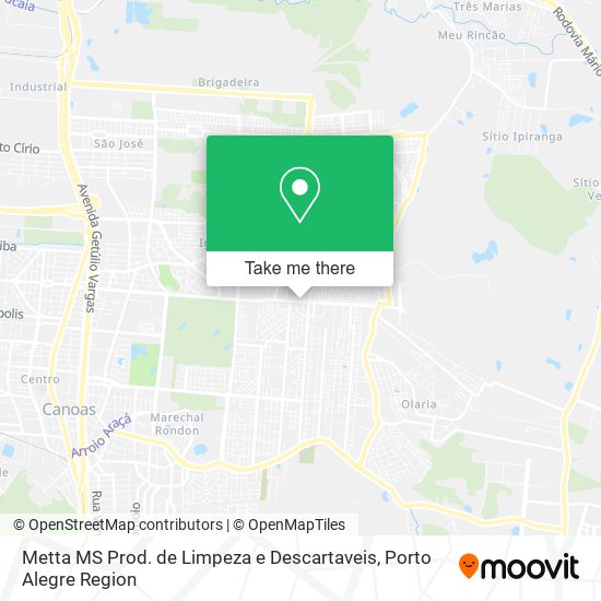 Metta MS Prod. de Limpeza e Descartaveis map